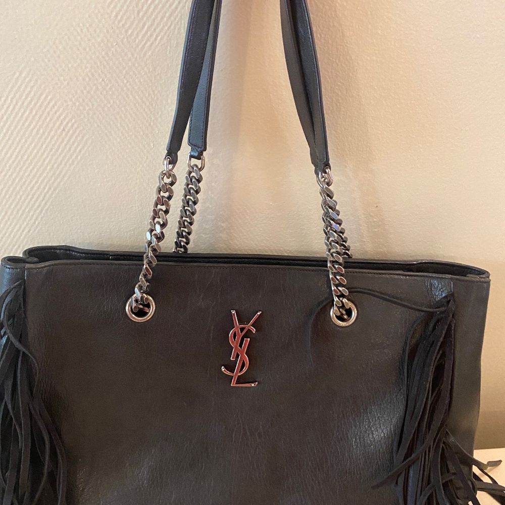 Saint Laurent Fringe Tote
